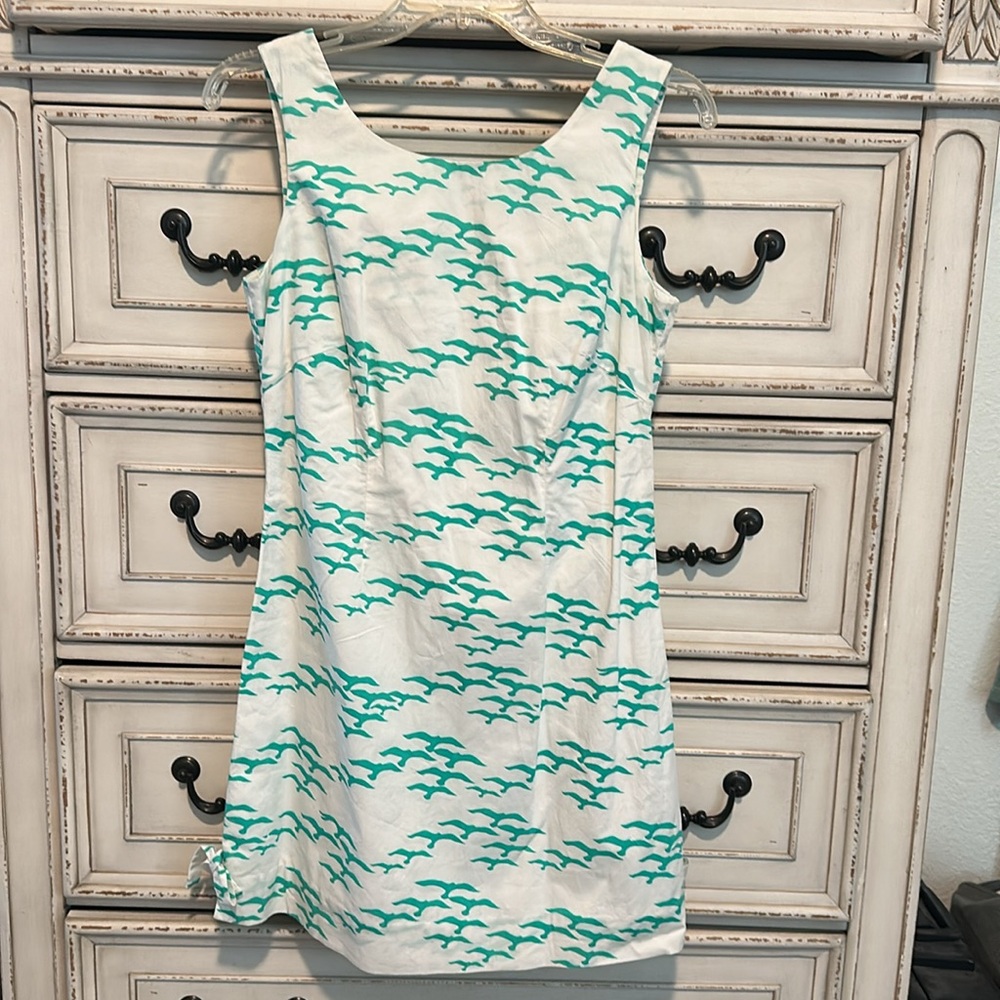 NWOT Lilly Pulitzer Delia White Seagulls Dress